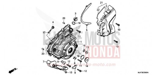 KURBELGEHAEUSEDECKEL, L. CRF1000DH de 2017